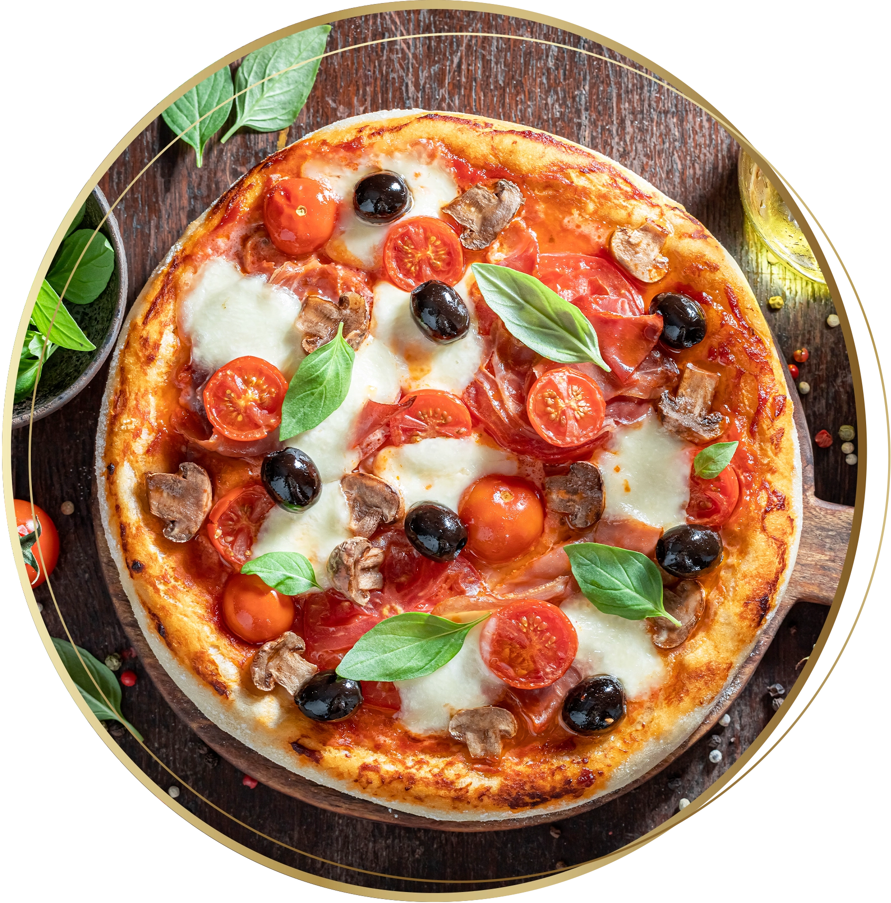 Pizzas à base de tomate